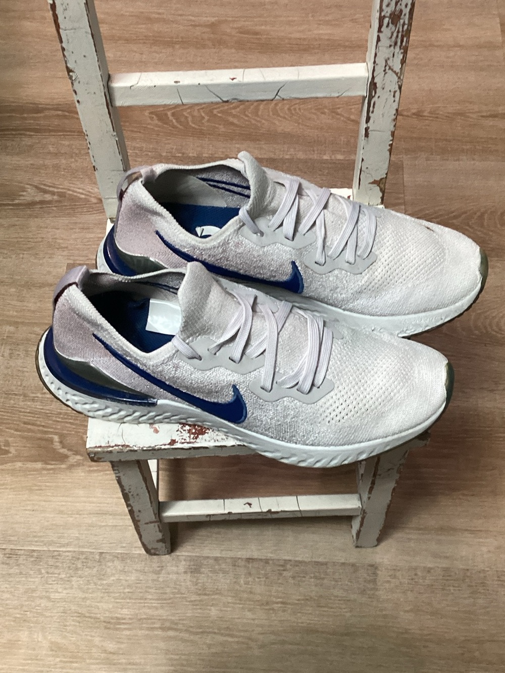 Nike Epic React Flyknit 2 Vast Gray Purple & White 10.5 BQ8928-015